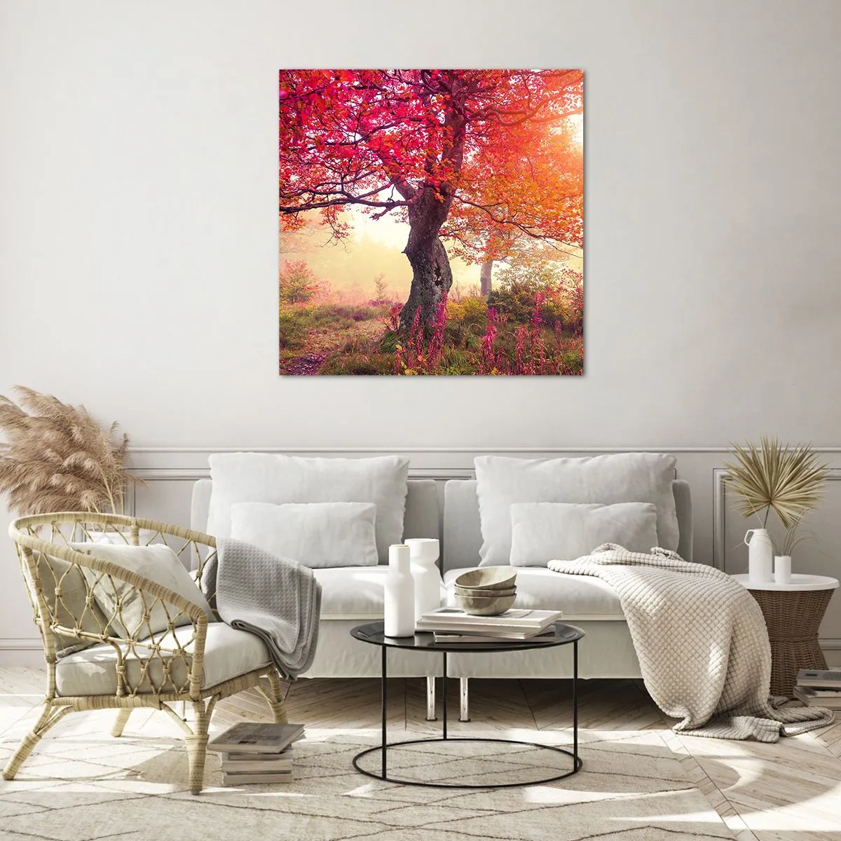 Obraz na szkle - Szał rozkwitu - 60x60 cm