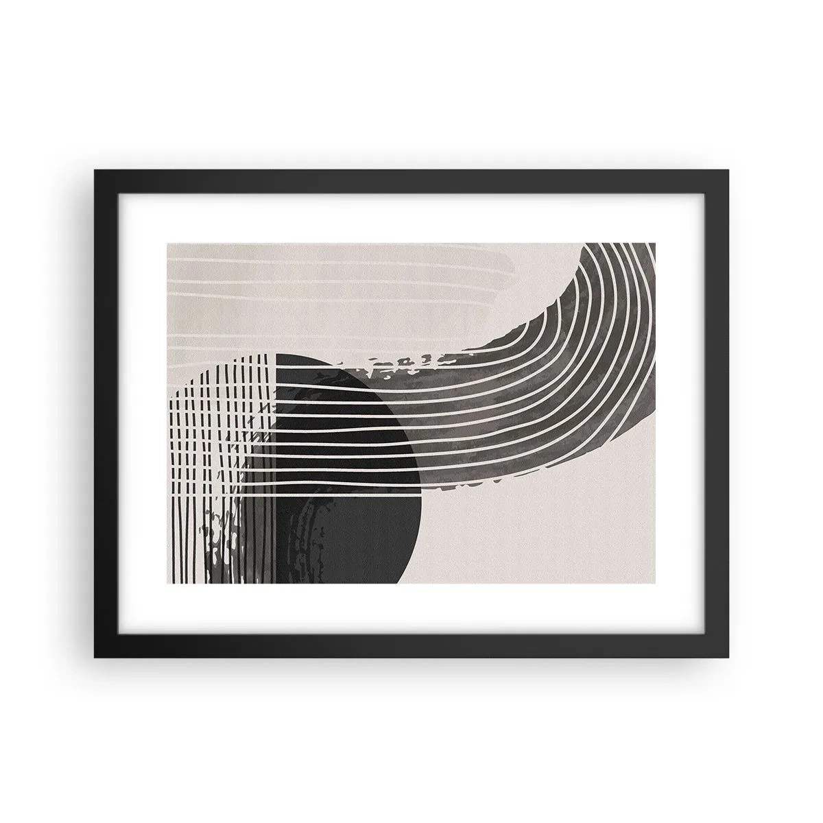 Plakat w czarnej ramie - Tam i z powrotem - 40x30 cm