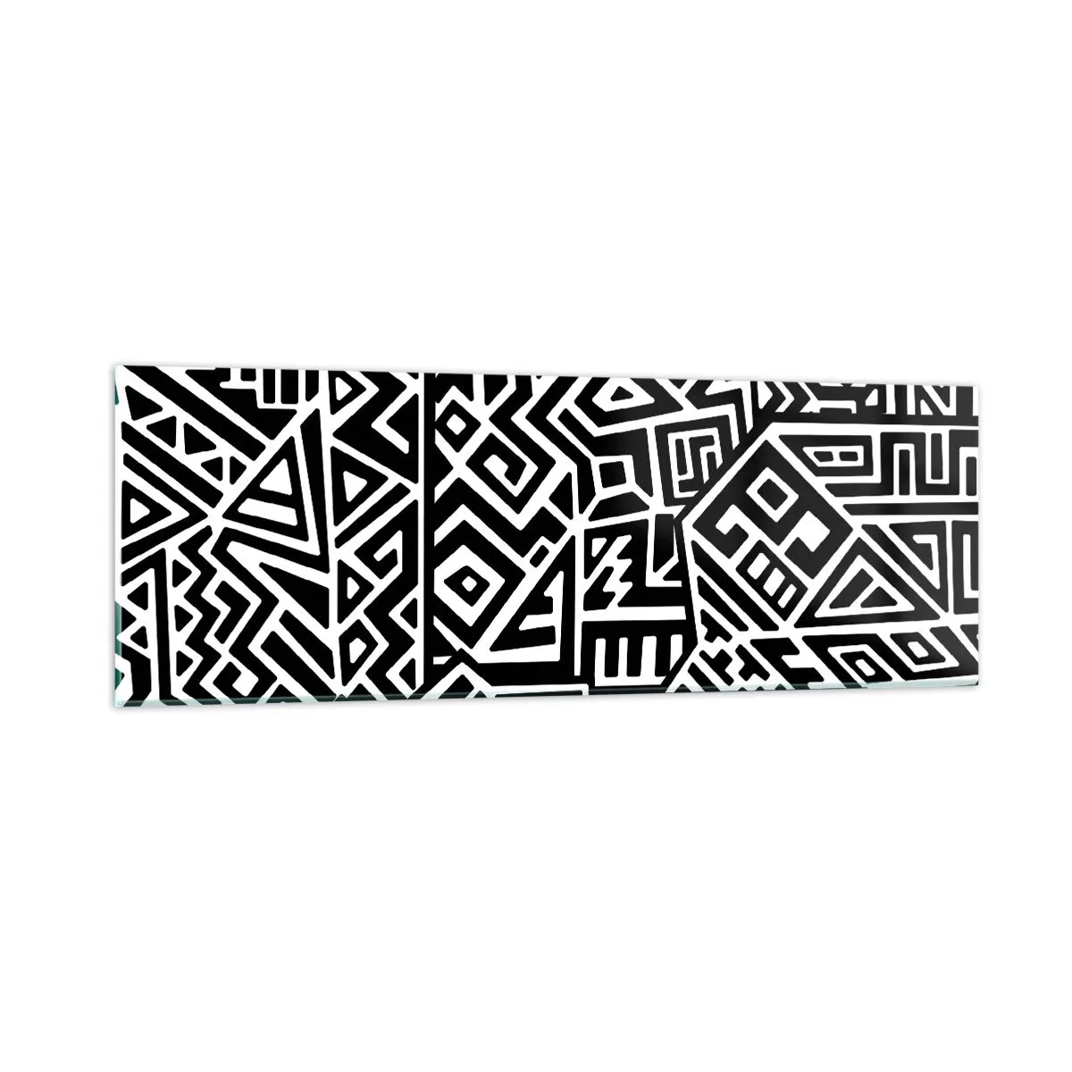 Obraz na szkle - Kompozycja prekolumbijska - 90x30 cm