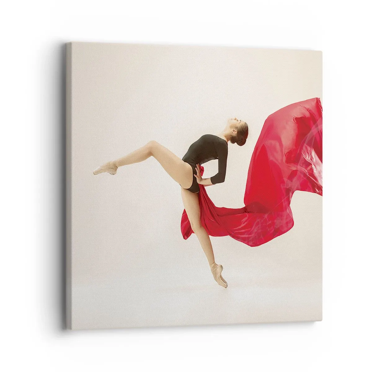 Obraz na płótnie - Czerwone i czarne - 30x30 cm