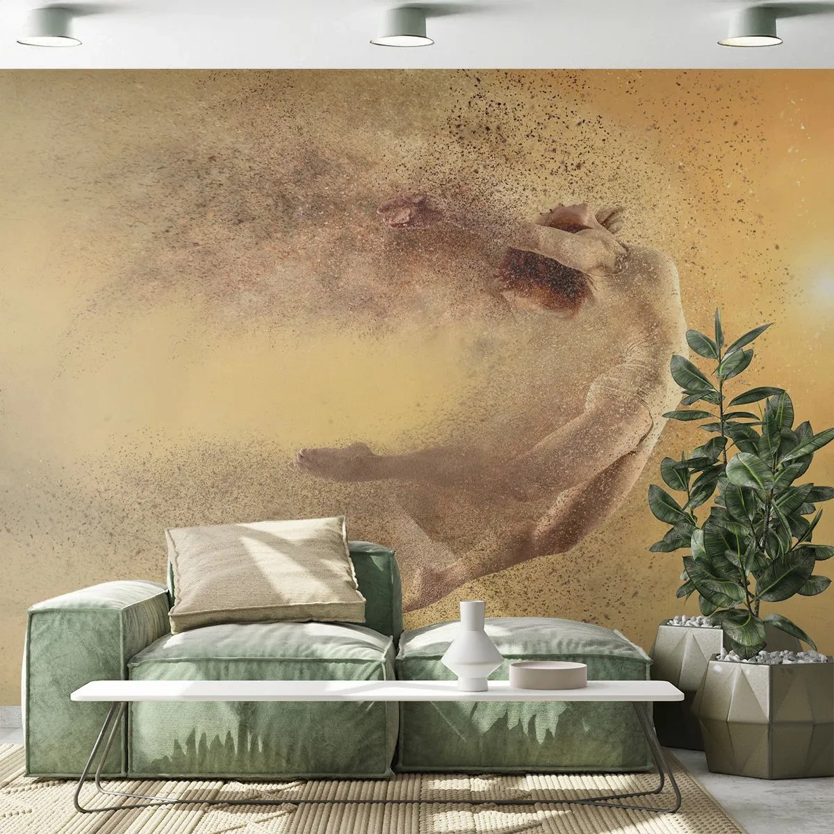 Fototapeta Samoprzylepna Deluxe Sticker - W tanecznym uniesieniu - Abstrakcja, Kobieta, Grafika - 250x175 cm