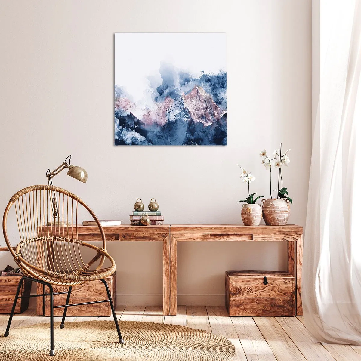 Obraz na płótnie - To są szczyty! - 70x70 cm