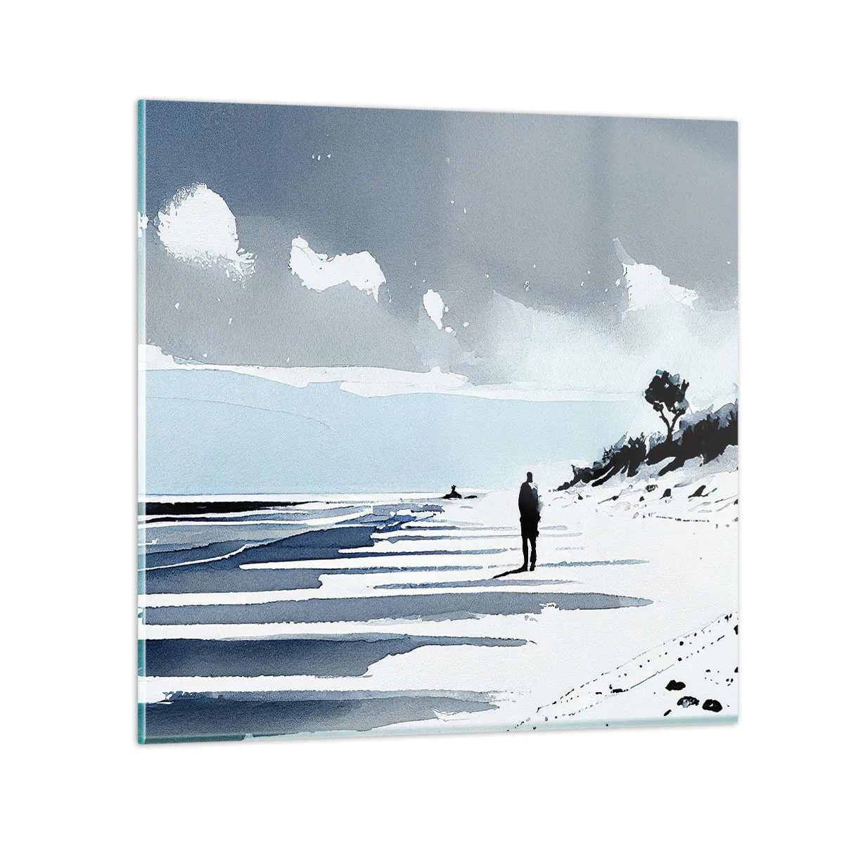 Obraz na szkle - Sam na sam - 60x60 cm