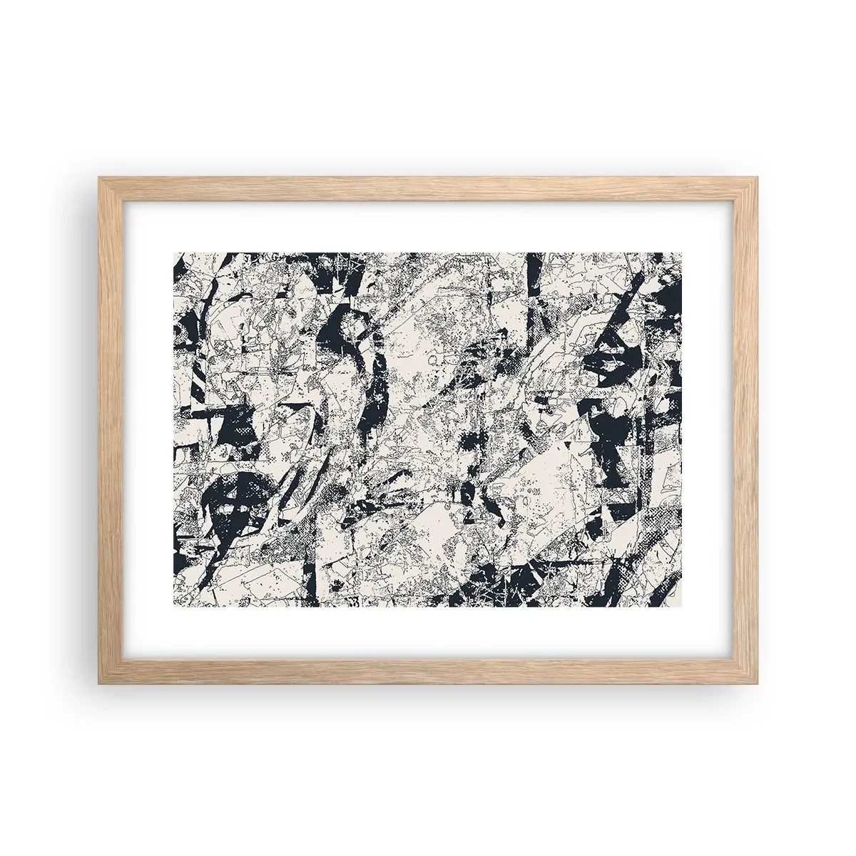 Plakat w ramie jasny dąb - Przenikanie przeciwieństw - 40x30 cm