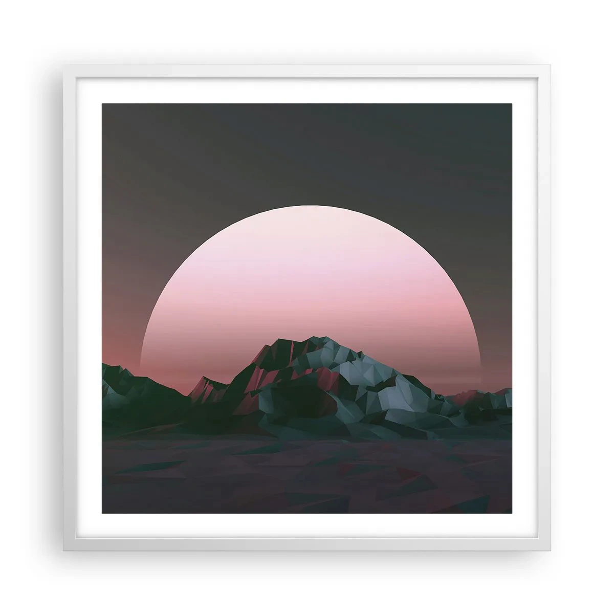 Plakat w białej ramie - W sąsiedniej galaktyce - 60x60 cm