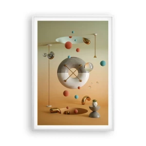 Plakat w białej ramie - Wszystko się zdarzyć może - 70x100 cm