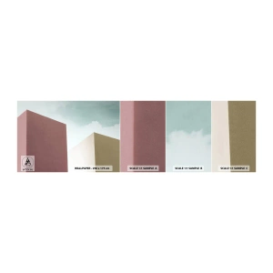 Fototapeta Próbka Samoprzylepna Deluxe Sticker - Geometria słonecznego lata - Budynki, Architektura, Trójwymiarowy - 100x30 cm