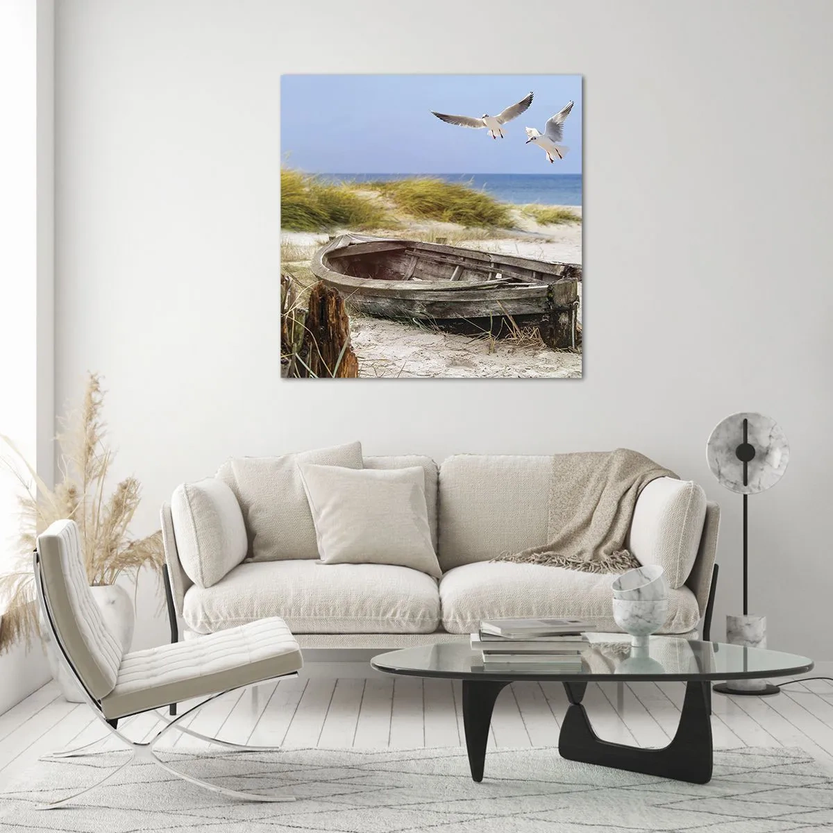 Obraz na szkle - Skąpane wiatrem - 60x60 cm