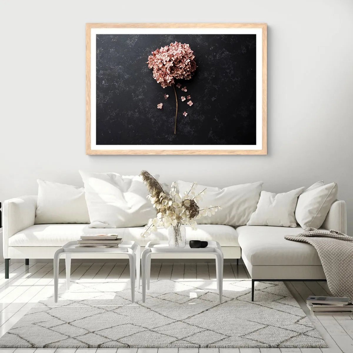 Plakat w ramie jasny dąb - Prawdziwie romantyczny znak - 50x40 cm