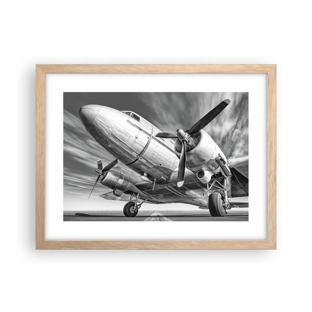 Plakat w ramie jasny dąb - Zawsze gotowy do lotu - 40x30 cm