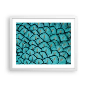 Plakat w białej ramie - Wielka gala piór - 50x40 cm