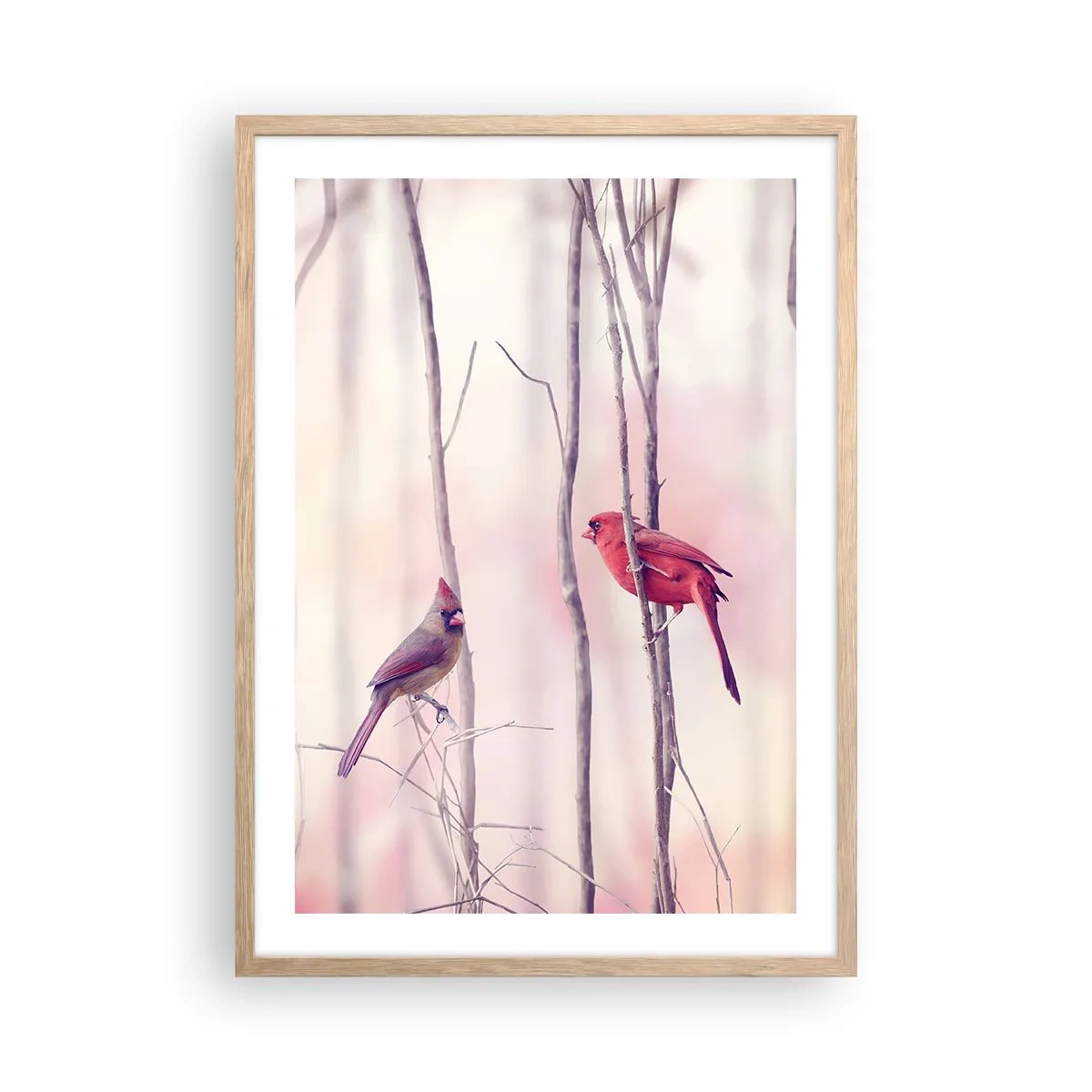 Plakat w ramie jasny dąb - Opowieść różowego lasu - 50x70 cm