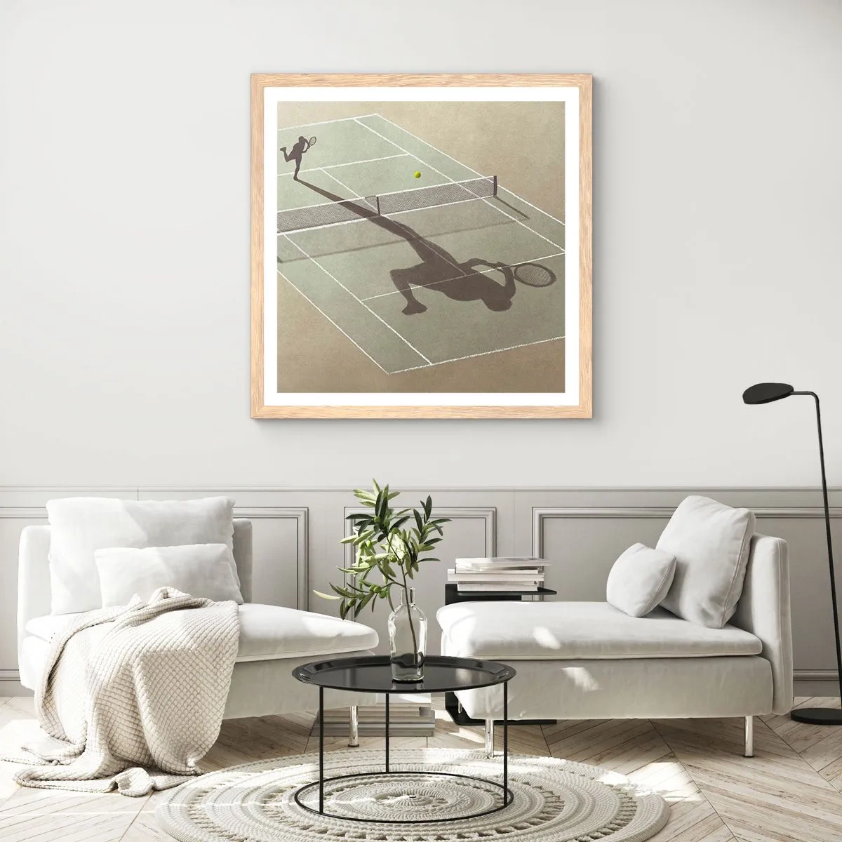 Plakat w ramie jasny dąb - Pokonać siebie - 60x60 cm