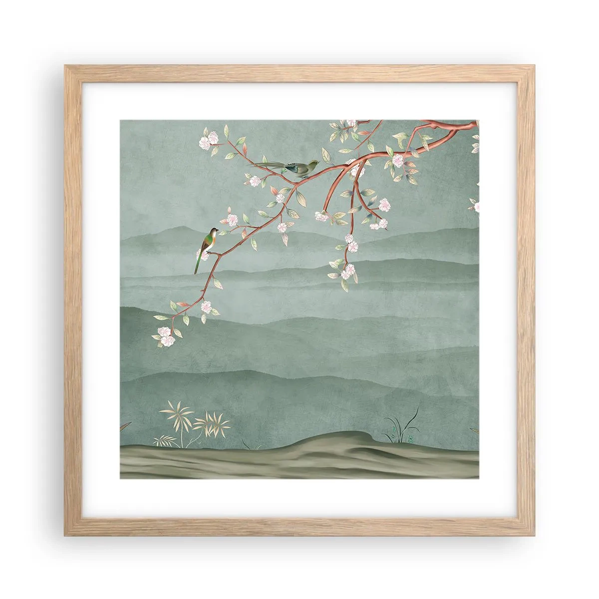 Plakat w ramie jasny dąb - Wiosna, ach, to ty - 40x40 cm