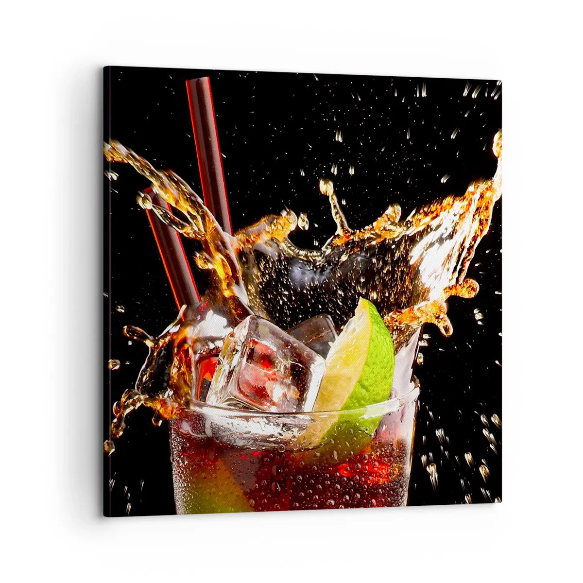 Obraz na płótnie - Radość i energia kolorów - 60x60 cm