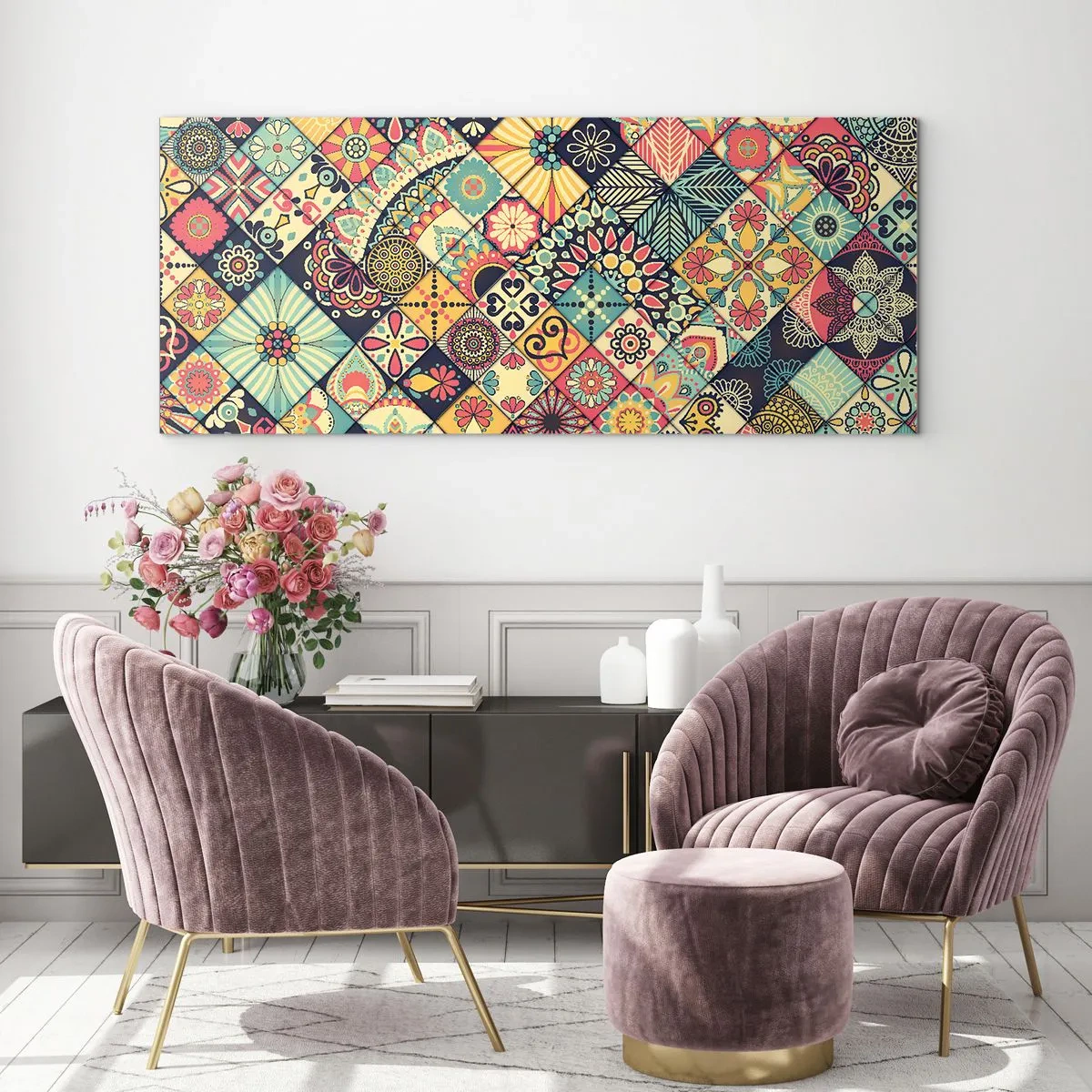 Obraz na szkle - Marokańskie klimaty - 100x40 cm
