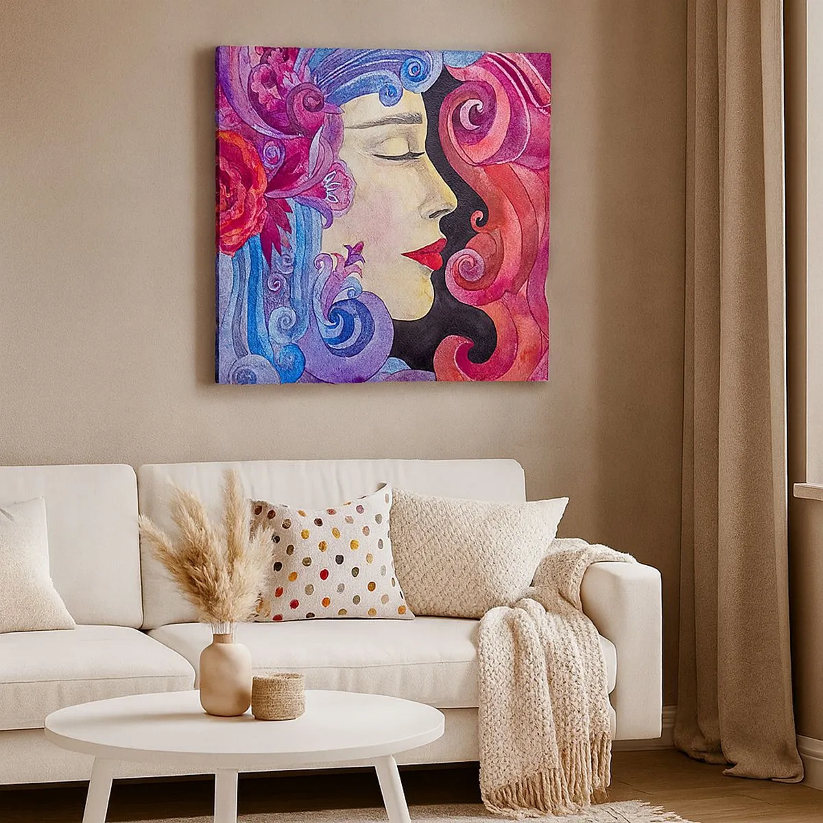 Obraz na płótnie - Secesja wciąż żywa - 30x30 cm