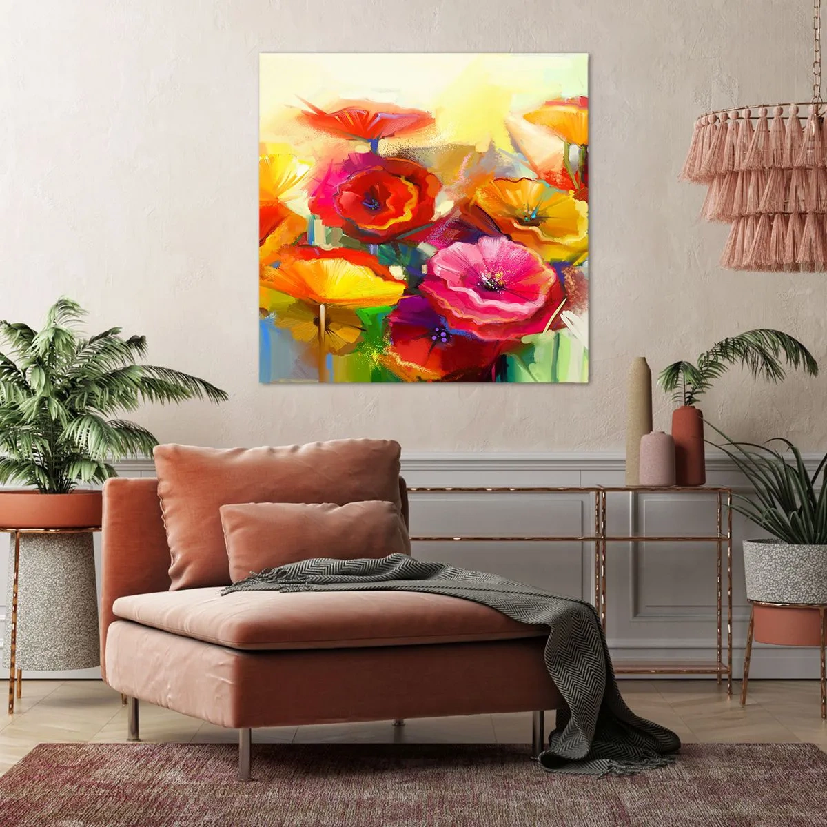 Obraz na płótnie - Nie tylko czerwone - 70x70 cm