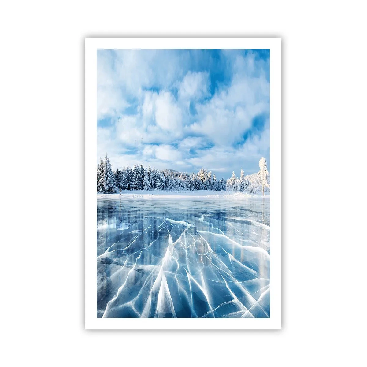 Plakat - Olśniewający i krystaliczny widok - 61x91 cm