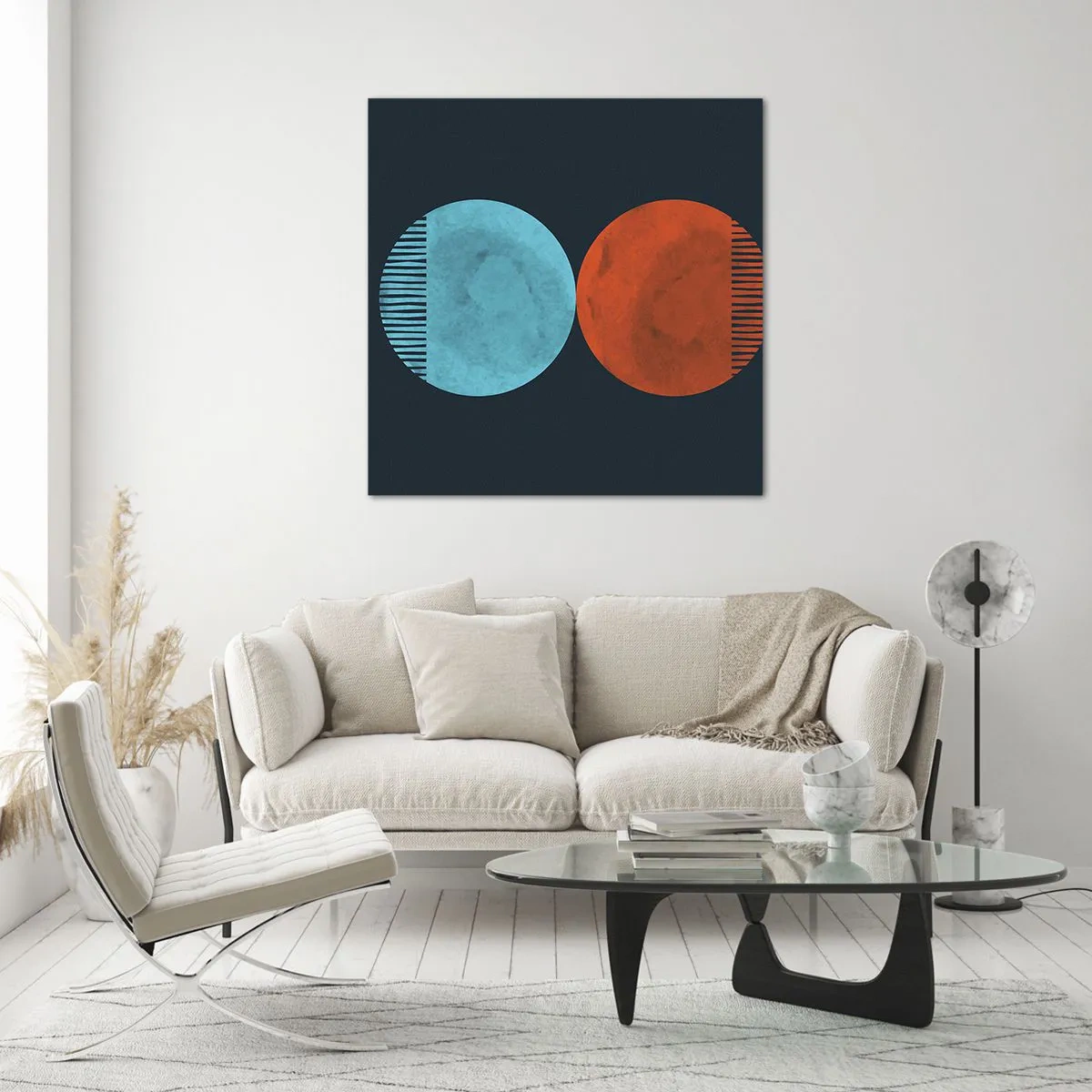 Obraz na szkle - Tylko geometria? - 60x60 cm