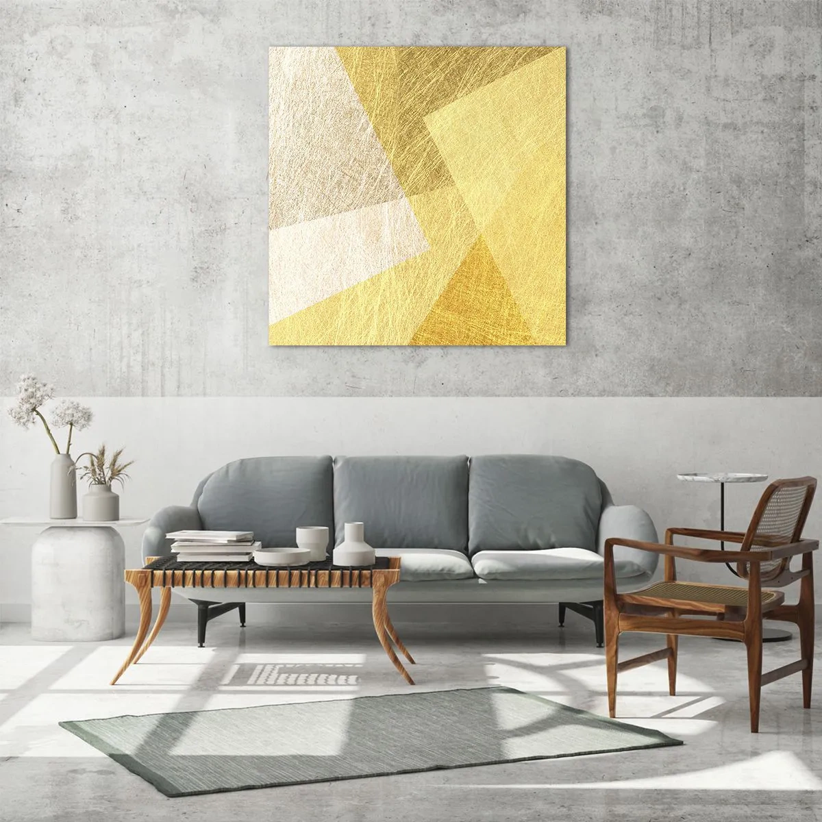 Obraz na szkle - Pogoda geometrii - 70x70 cm