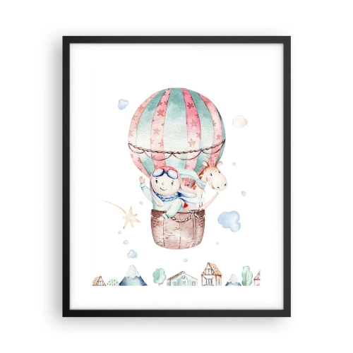 Plakat w czarnej ramie - Wrócimy wkrótce! - 40x50 cm