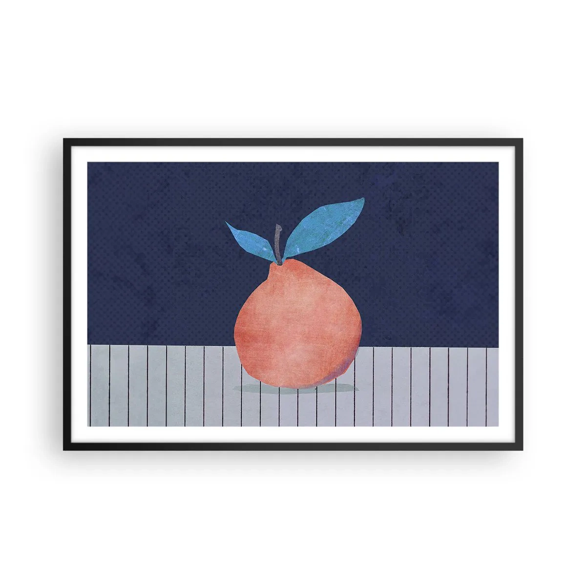 Plakat w czarnej ramie - Wypukłość i płaszczyzna - 91x61 cm