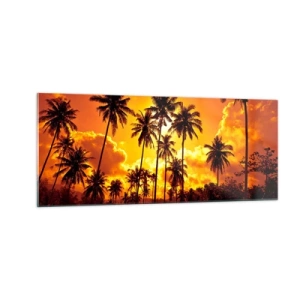 Obraz na szkle - Płoną góry, płoną lasy - 100x40 cm