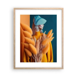 Plakat w ramie jasny dąb - Portret puszysty - 40x50 cm