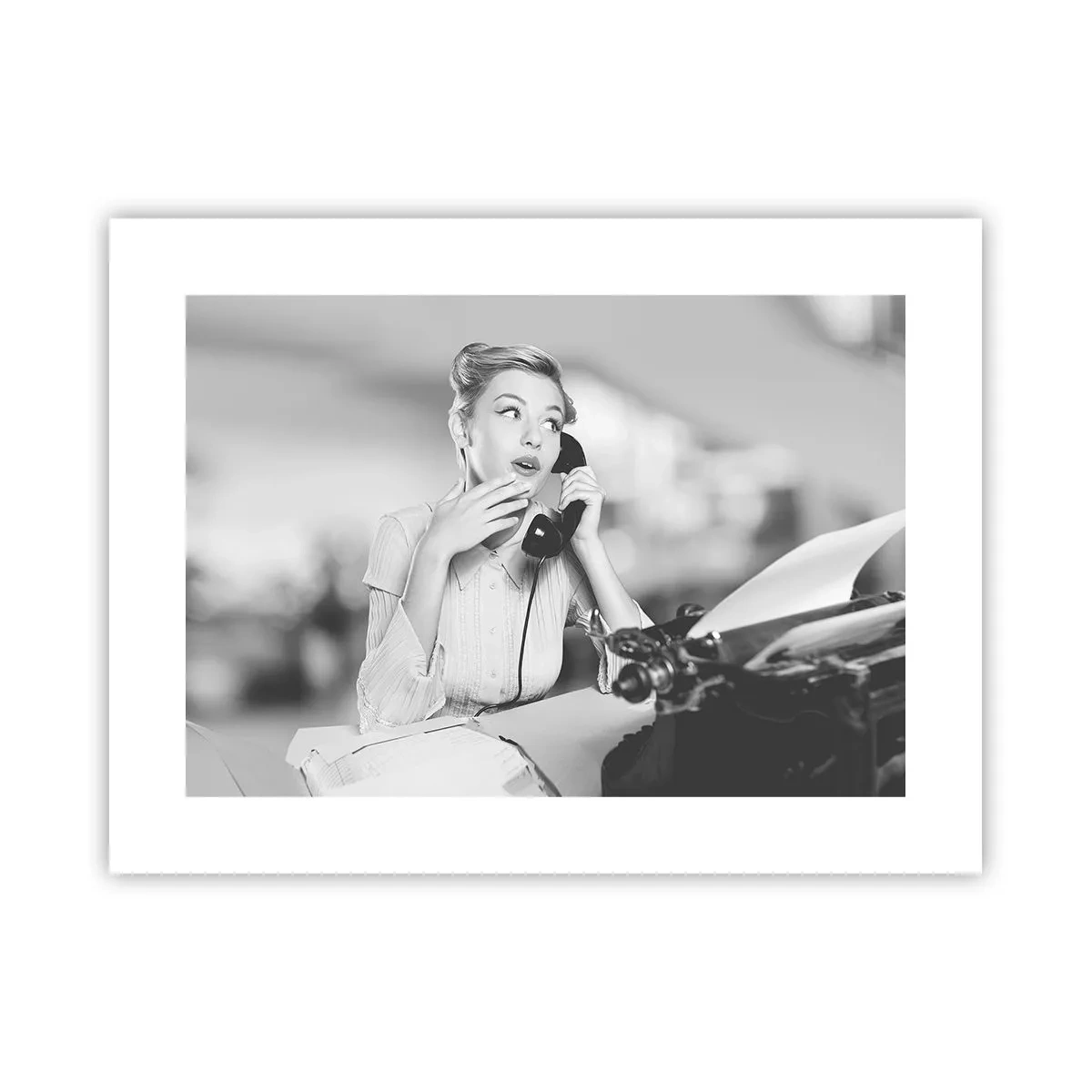 Plakat - Halo, tu lata 50. - 40x30 cm