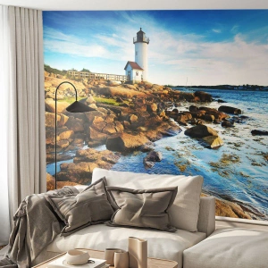 Fototapeta na wymiar Premium Sand - Wracajcie szczęśliwie, czekam - Krajobraz, Latarnia Morska, Ocean Atlantycki