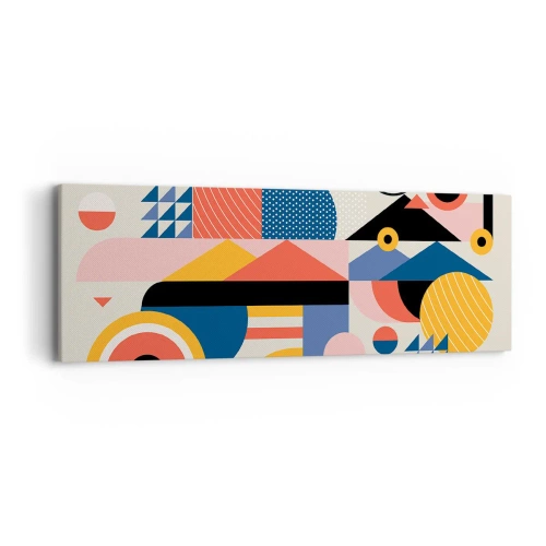 Obraz na płótnie - Kompozycja: pobaw się - 90x30 cm