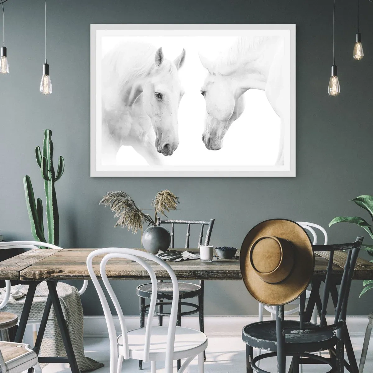 Plakat w białej ramie - Czy to jest przyjaźń…? - 50x40 cm