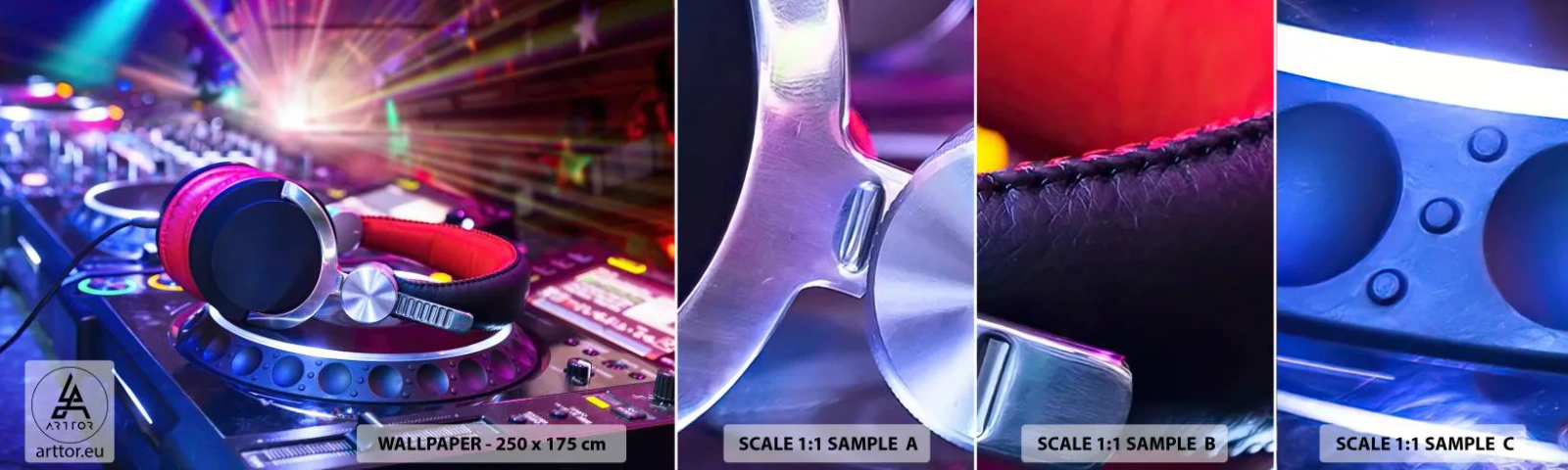 Fototapeta Próbka Standard Eco - Będzie, będzie się działo - Muzyka, Studio Muzyczne, Słuchawki - 100x30 cm