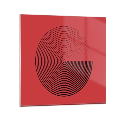 Obraz na szkle - Ruch kolisty - 50x50 cm