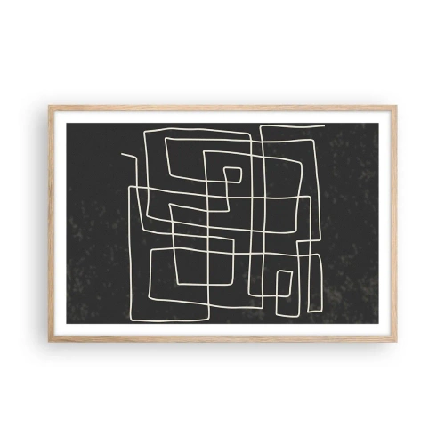 Plakat w ramie jasny dąb - Nie taki prosty - 91x61 cm