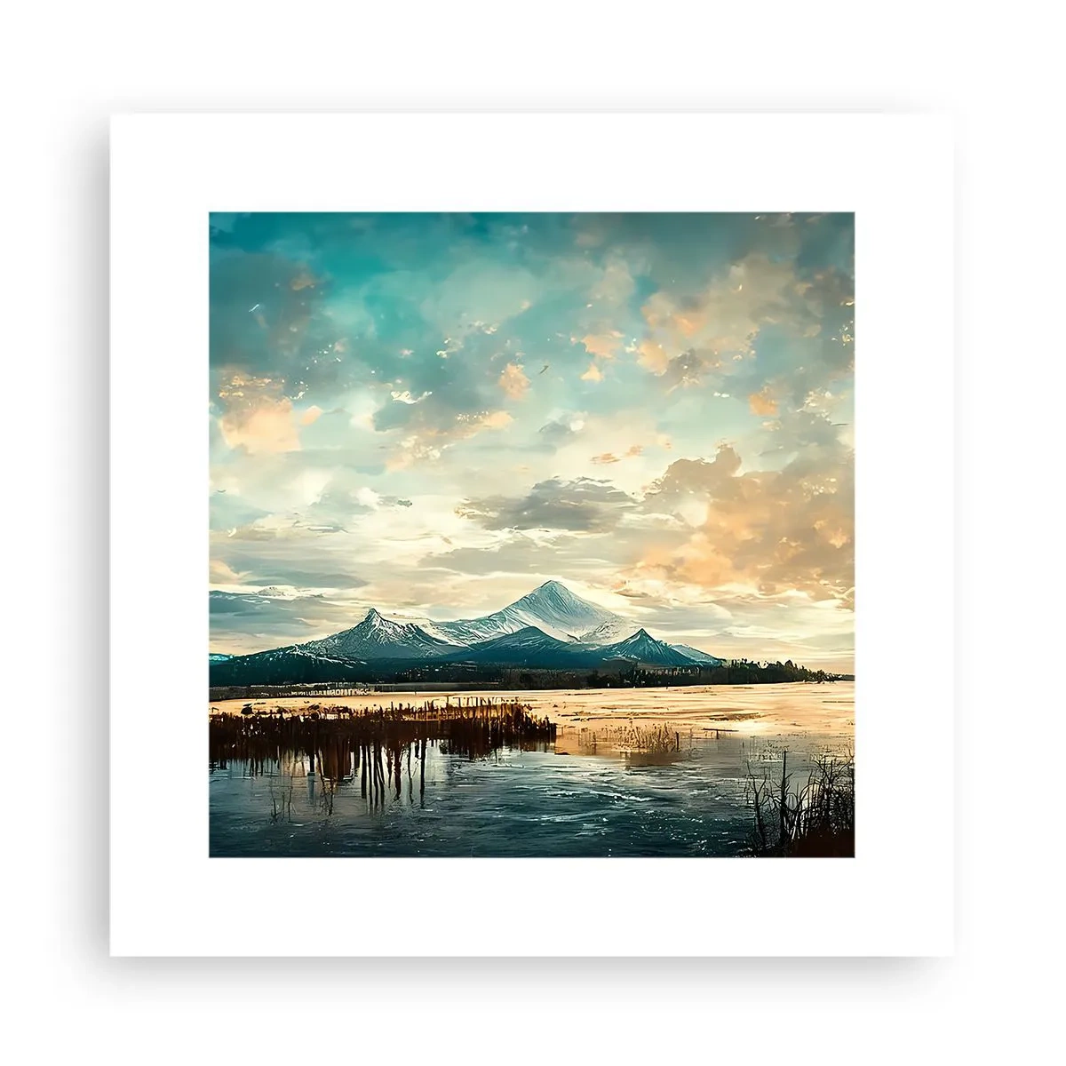 Plakat - Pod opieką nieba - 30x30 cm