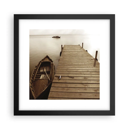 Plakat w czarnej ramie - Wielki spokój - 30x30 cm