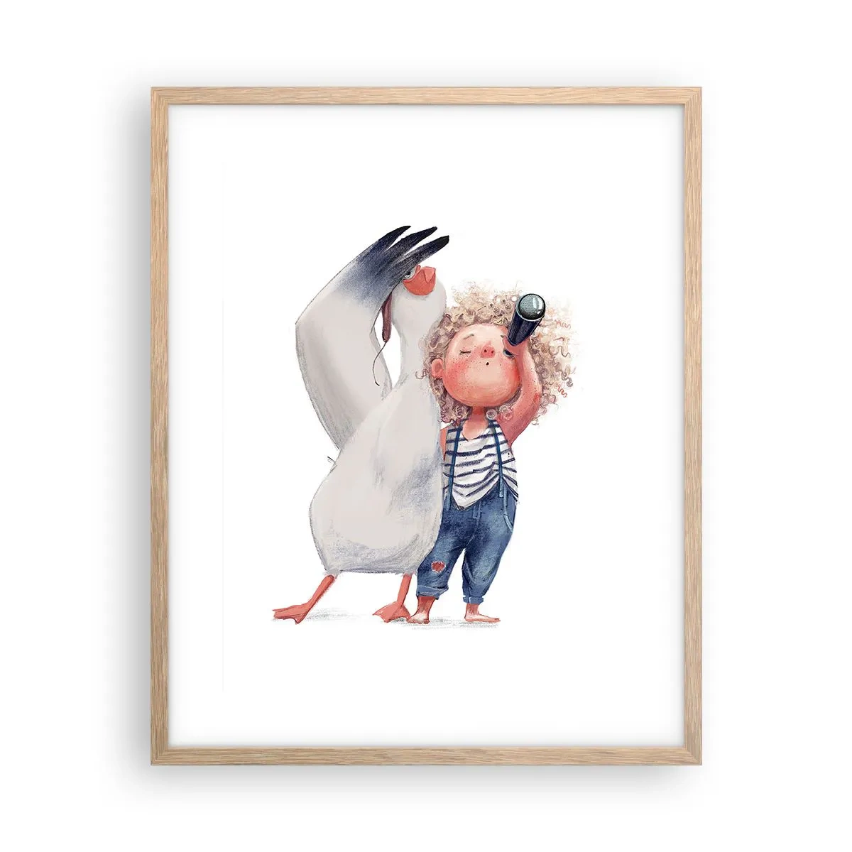 Plakat w ramie jasny dąb - Plan wielkiej podróży - 40x50 cm