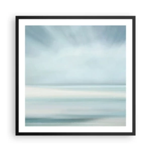 Plakat w czarnej ramie - Spokój aż po horyzont - 60x60 cm