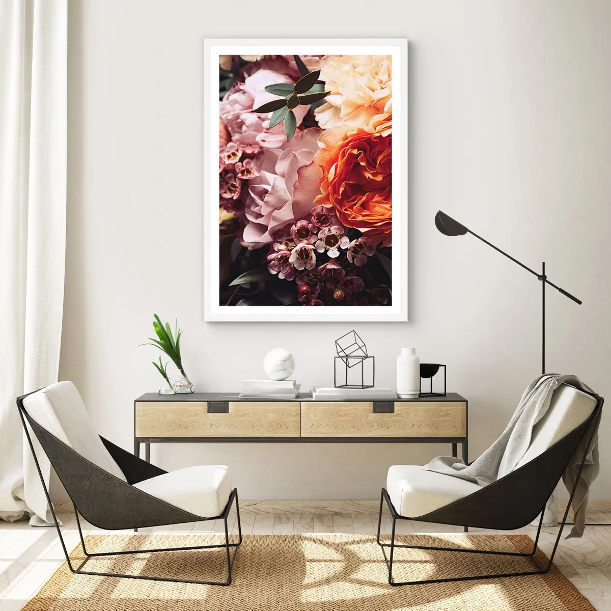 Plakat w białej ramie - Otulone pięknem - 61x91 cm