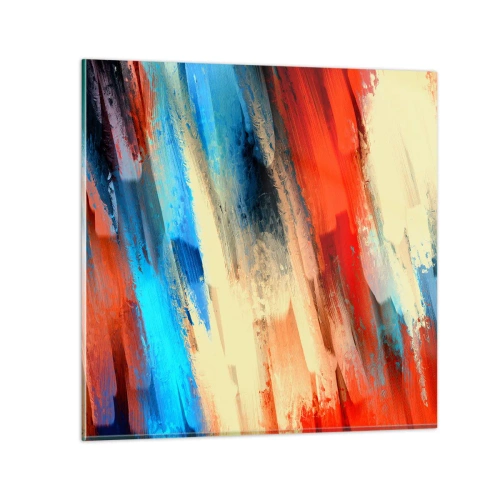 Obraz na szkle - Kaskada barw - 70x70 cm