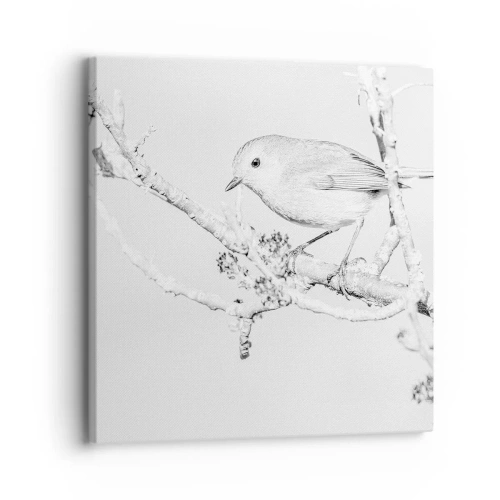 Obraz na płótnie - Zimowy poranek - 30x30 cm