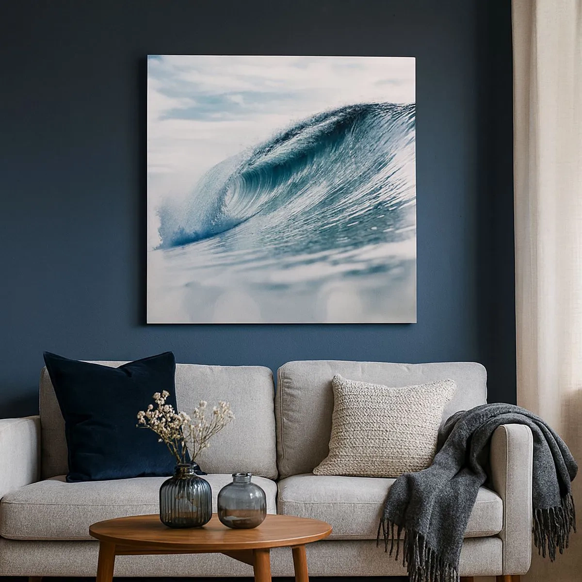 Obraz na płótnie - Wodny szczyt - 30x30 cm