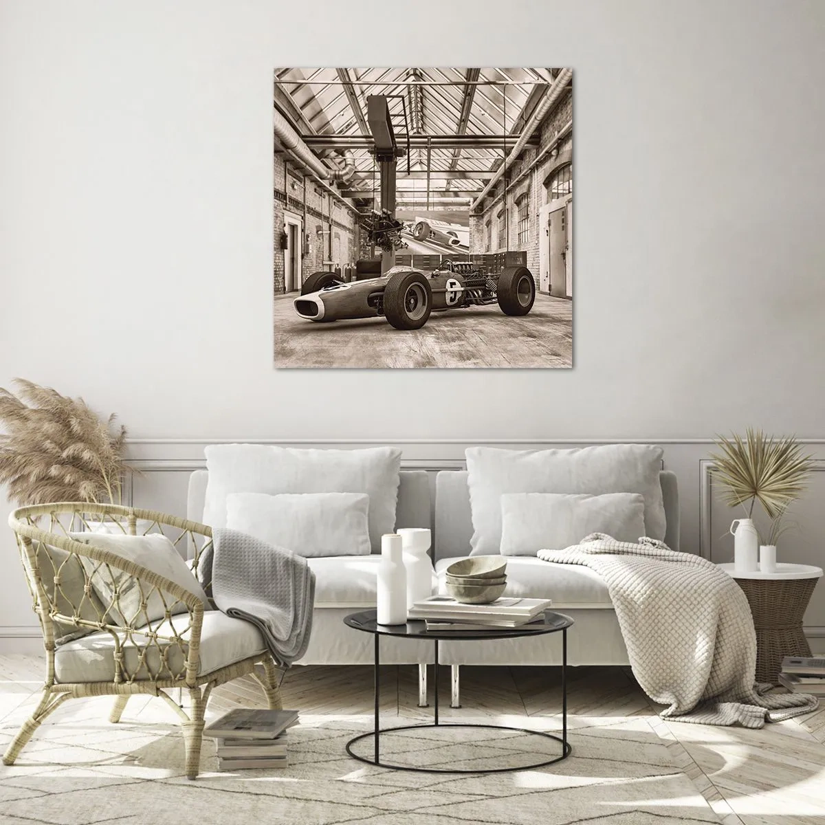 Obraz na szkle - Odpoczynek zwycięzcy - 70x70 cm