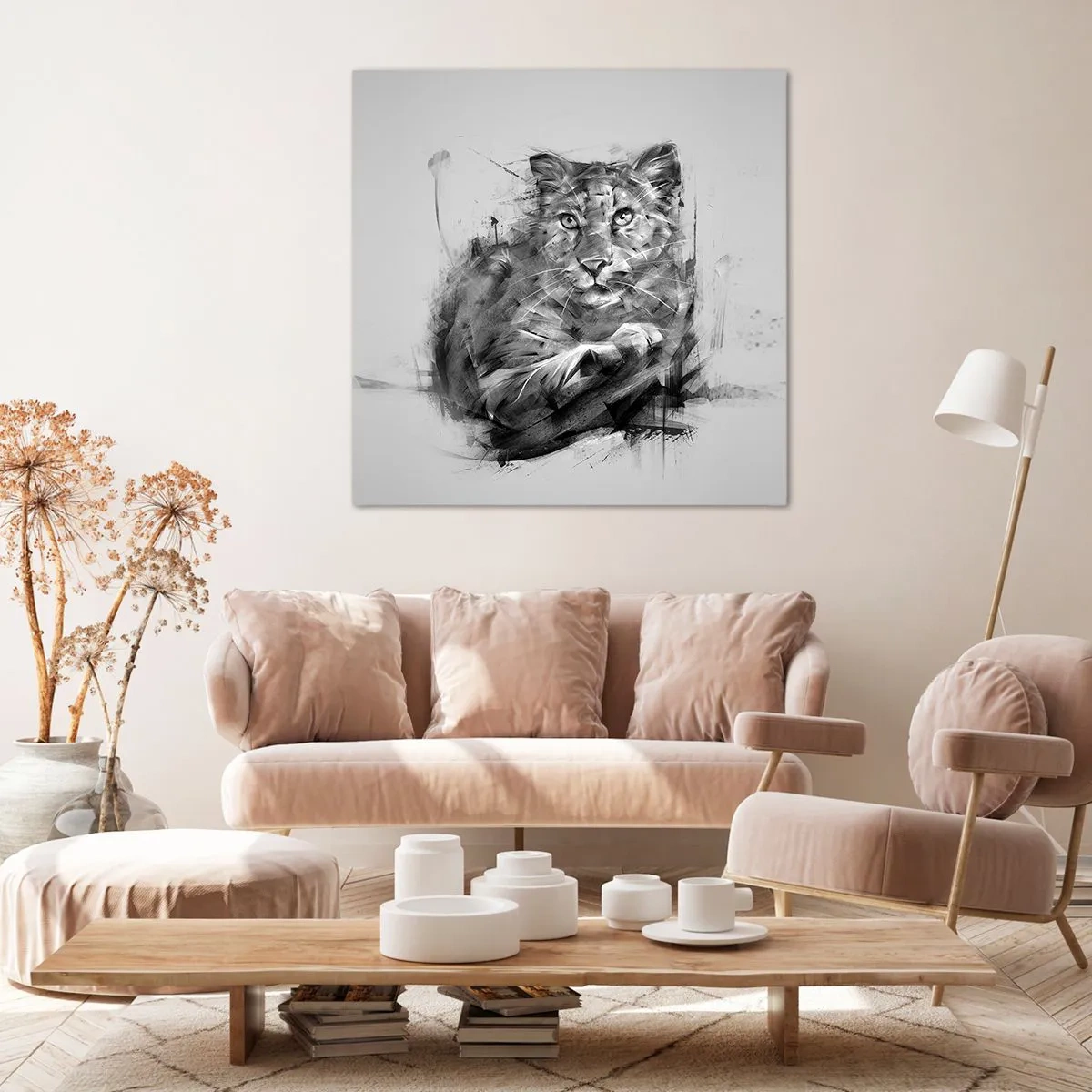 Obraz na płótnie - Tak, słucham uważnie - 70x70 cm