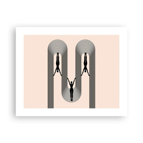 Plakat - Do góry nogami - 50x40 cm