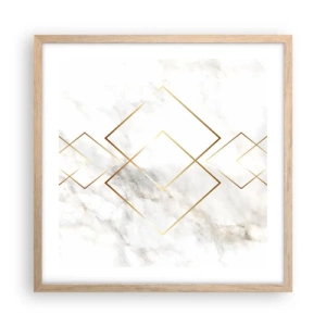 Plakat w ramie jasny dąb - Widok na nieskończoność - 50x50 cm
