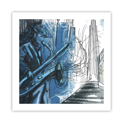 Plakat - Miejska rapsodia - 50x50 cm