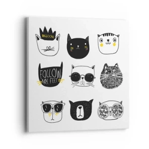 Obraz na płótnie - Każdy inny - 40x40 cm